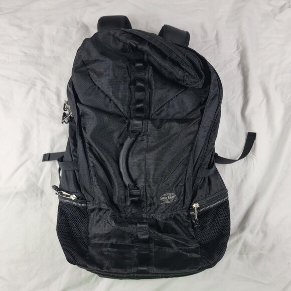 Solo Tourist Black Hiking Backpack Camping Hiking Trails Outdoors Traveling - Picture 1 of 8
